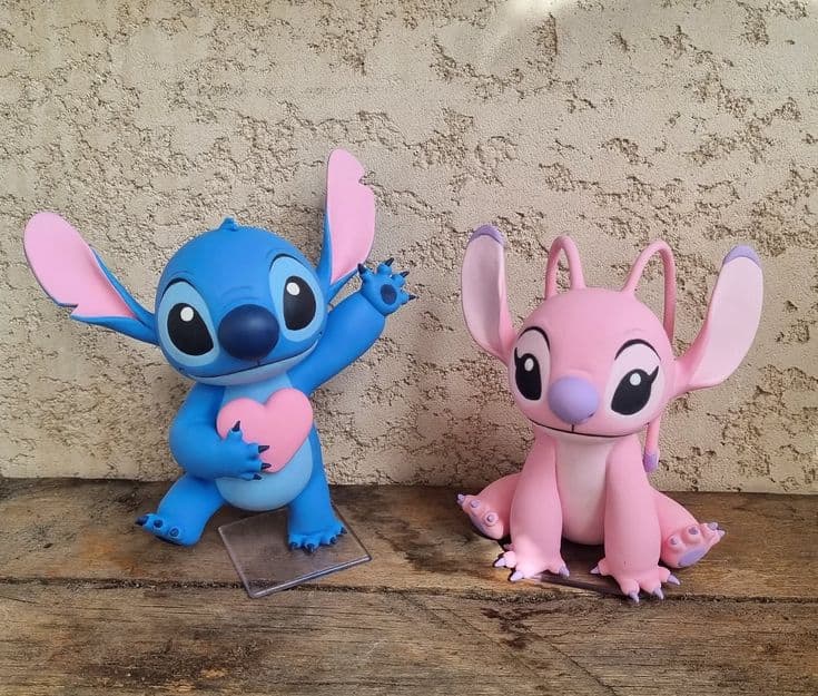 Miniaturas — Stitch e Angel